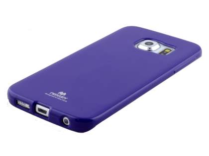 Mercury Goospery Glossy Gel Case for Samsung Galaxy S6 Edge - Purple