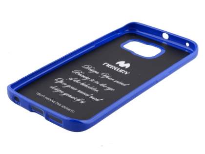 Mercury Goospery Glossy Gel Case for Samsung Galaxy S6 Edge - Blue