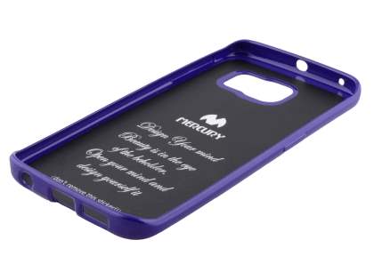 Mercury Goospery Glossy Gel Case for Samsung Galaxy S6 Edge - Purple