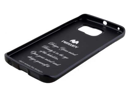 Mercury Goospery Glossy Gel Case for Samsung Galaxy S6 Edge - Classic Black