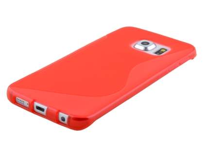 Wave Case for Samsung Galaxy S6 Edge - Frosted Red/Red