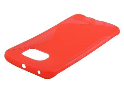 Wave Case for Samsung Galaxy S6 Edge - Frosted Red/Red