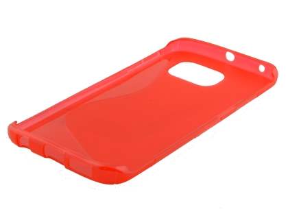 Wave Case for Samsung Galaxy S6 Edge - Frosted Red/Red