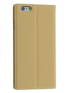 TS-CASE Slim Synthetic Leather Window View Case with Stand for iPhone 6s/6 - Camel