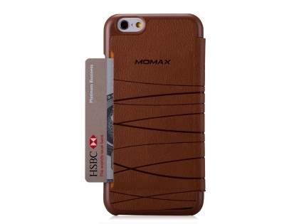 Momax Elite Premium Flip Cover for iPhone 6s/6 - Brown