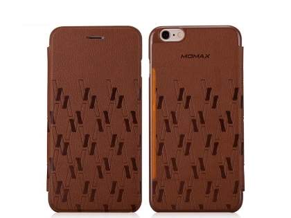 Momax Elite Premium Flip Cover for iPhone 6s Plus/6 Plus - Brown