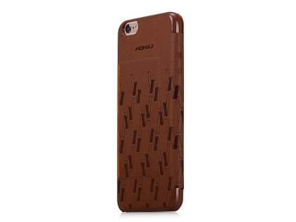 Momax Elite Premium Flip Cover for iPhone 6s Plus/6 Plus - Brown