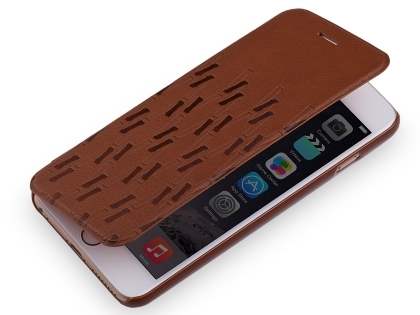 Momax Elite Premium Flip Cover for iPhone 6s Plus/6 Plus - Brown