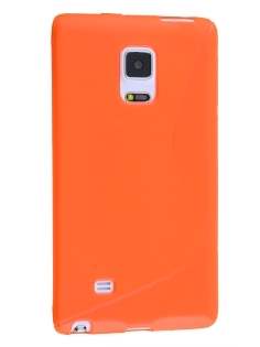 Wave Case for Samsung Galaxy Note Edge - Frosted Orange/Orange Soft Cover