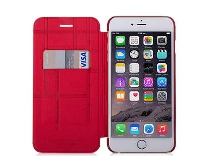 Momax Elite Premium Flip Cover for iPhone 6s Plus/6 Plus - Red