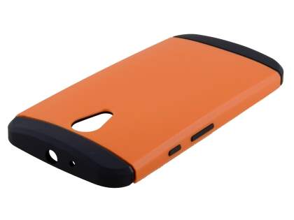 Impact Case for Motorola Moto G 2nd Gen - Orange/Black Impact Case