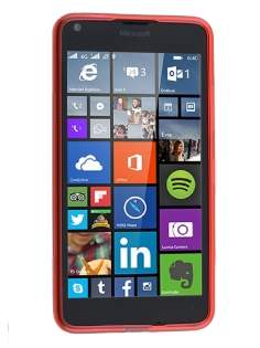 Wave Case for Microsoft Lumia 640 - Frosted Red/Red