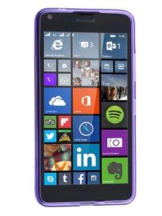 Wave Case for Microsoft Lumia 640 - Frosted Purple/Purple