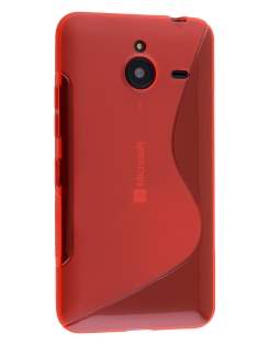 Wave Case for Microsoft Lumia 640 XL - Frosted Red/Red Soft Cover