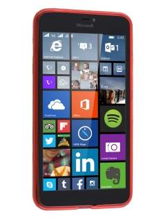 Wave Case for Microsoft Lumia 640 XL - Frosted Red/Red