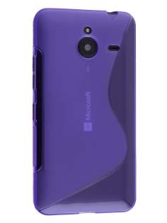 Wave Case for Microsoft Lumia 640 XL - Frosted Purple/Purple Soft Cover
