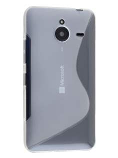 Wave Case for Microsoft Lumia 640 XL - Frosted Clear/Clear Soft Cover