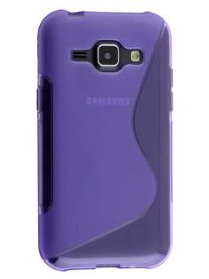 Wave Case for Samsung Galaxy J1 (2015) - Frosted Purple/Purple Soft Cover