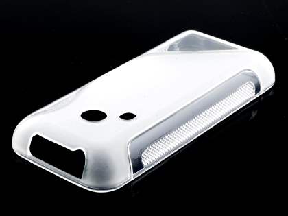 Wave Case for Nokia 220 - Frosted Clear/Clear Soft Cover