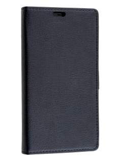 Synthetic Leather Wallet Case for Microsoft Lumia 640 XL - Classic Black