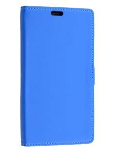 Synthetic Leather Wallet Case for Microsoft Lumia 640 XL - Blue