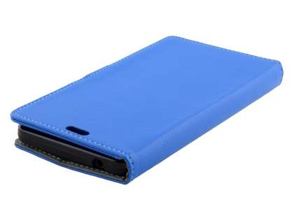 Synthetic Leather Wallet Case for Microsoft Lumia 640 XL - Blue