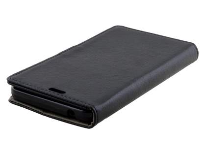Synthetic Leather Wallet Case for Microsoft Lumia 640 XL - Classic Black