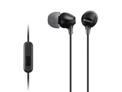 Genuine Sony MDR-EX15AP 3.5mm Stereo Headset - Classic Black Headphone