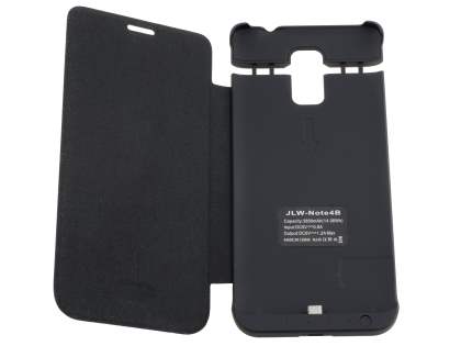 3800mAh Power Case Battery for Samsung Galaxy Note 4 - Classic Black