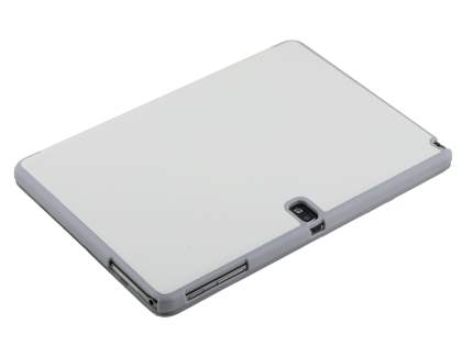 Premium Slim Synthetic Leather Flip Case with Stand for Samsung Galaxy Note 10.1 (2014 Edition) - Pearl White