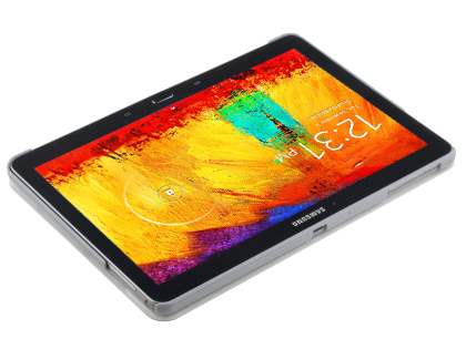 Premium Slim Synthetic Leather Flip Case with Stand for Samsung Galaxy Note 10.1 (2014 Edition) - Pearl White