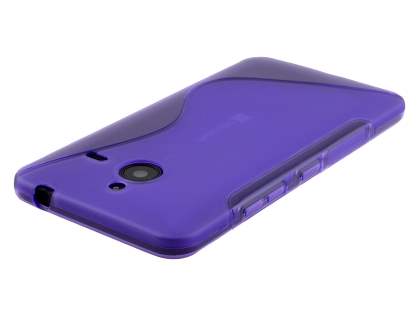 Wave Case for Microsoft Lumia 640 XL - Frosted Purple/Purple
