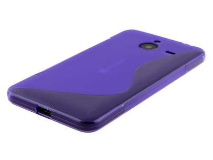 Wave Case for Microsoft Lumia 640 XL - Frosted Purple/Purple