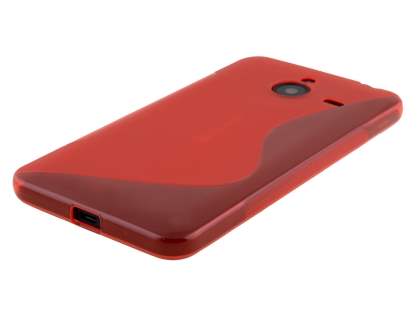 Wave Case for Microsoft Lumia 640 XL - Frosted Red/Red