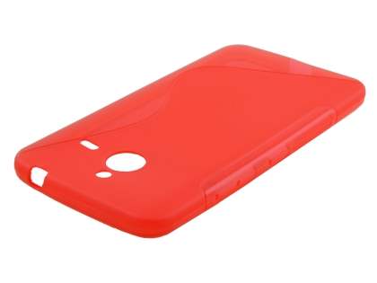 Wave Case for Microsoft Lumia 640 XL - Frosted Red/Red