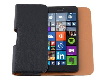 Textured Synthetic Leather Belt Pouch - Mobile Only