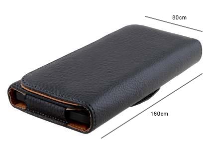 Textured Synthetic Leather Belt Pouch - Mobile Only