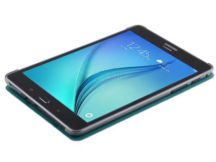 Samsung Galaxy Tab A 8.0 Book-Style Case with Stand - Teal/Frosted Clear