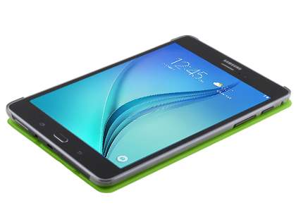 Samsung Galaxy Tab A 8.0 Book-Style Case with Stand - Green/Frosted Clear
