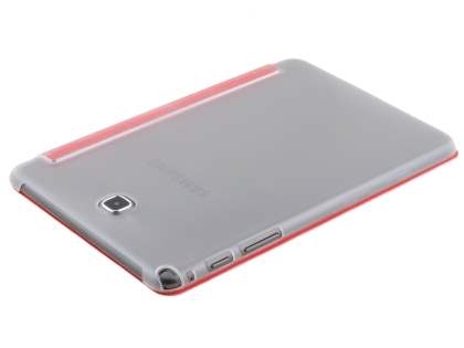 Samsung Galaxy Tab A 8.0 Book-Style Case with Stand - Red/Frosted Clear