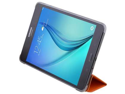 Samsung Galaxy Tab A 8.0 Book-Style Case with Stand - Orange/Frosted Clear