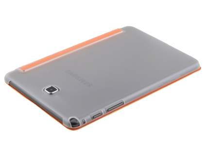 Samsung Galaxy Tab A 8.0 Book-Style Case with Stand - Orange/Frosted Clear