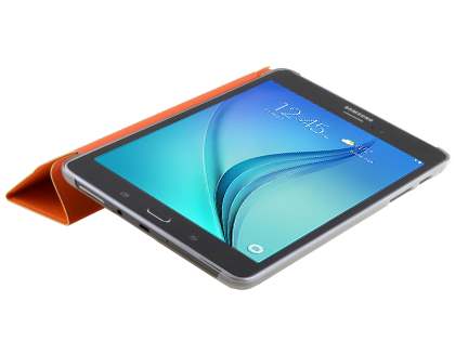 Samsung Galaxy Tab A 8.0 Book-Style Case with Stand - Orange/Frosted Clear