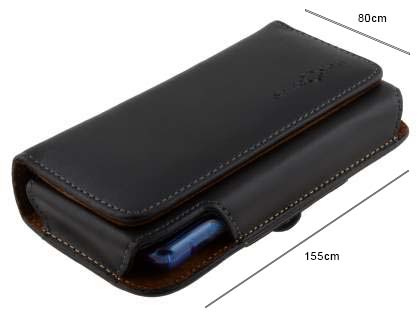 Extra-tough Genuine Leather ShineColours belt pouch - Bumper Case Compatible