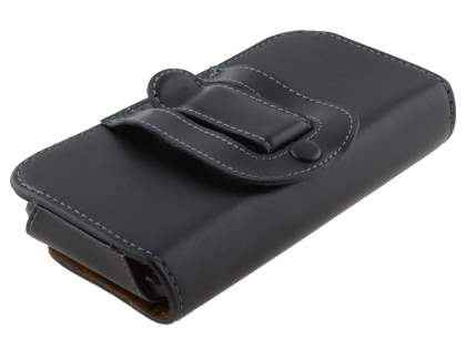 Extra-tough Genuine Leather ShineColours belt pouch - Bumper Case Compatible