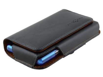 Extra-tough Genuine Leather ShineColours belt pouch (Bumper Case Compatible) for Samsung Galaxy Grand