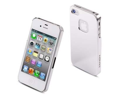 MOMAX Ultra-Thin Metallic Case for Apple iPhone 4S/4 - Pearl White
