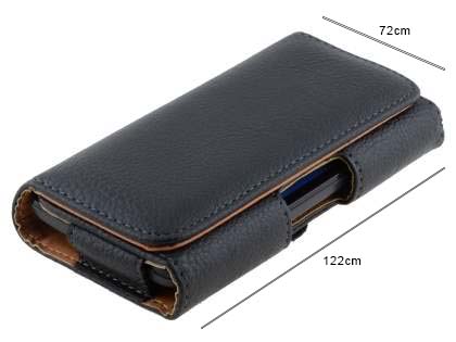 Textured Synthetic Leather Belt Pouch - Mobile Only