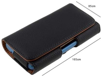 Textured Synthetic Leather Belt Pouch (Bumper Case Compatible)