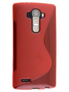 Wave Case for LG G4 - Frosted Red/Red Soft Cover